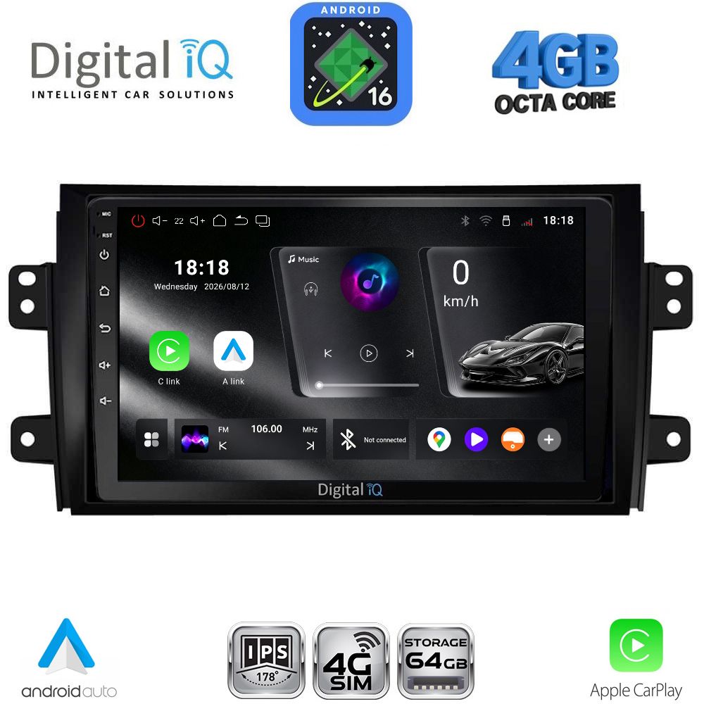 DIGITAL IQ RTG 6688_CPA (9inc) MULTIMEDIA TABLET for FIAT SEDICI – SUZUKI SX4 mod. 2005-2013 DIGITAL IQ RTG 6688_CPA (9inc) MULTIMEDIA TABLET for FIAT SEDICI – SUZUKI SX4 mod. 2005-2013