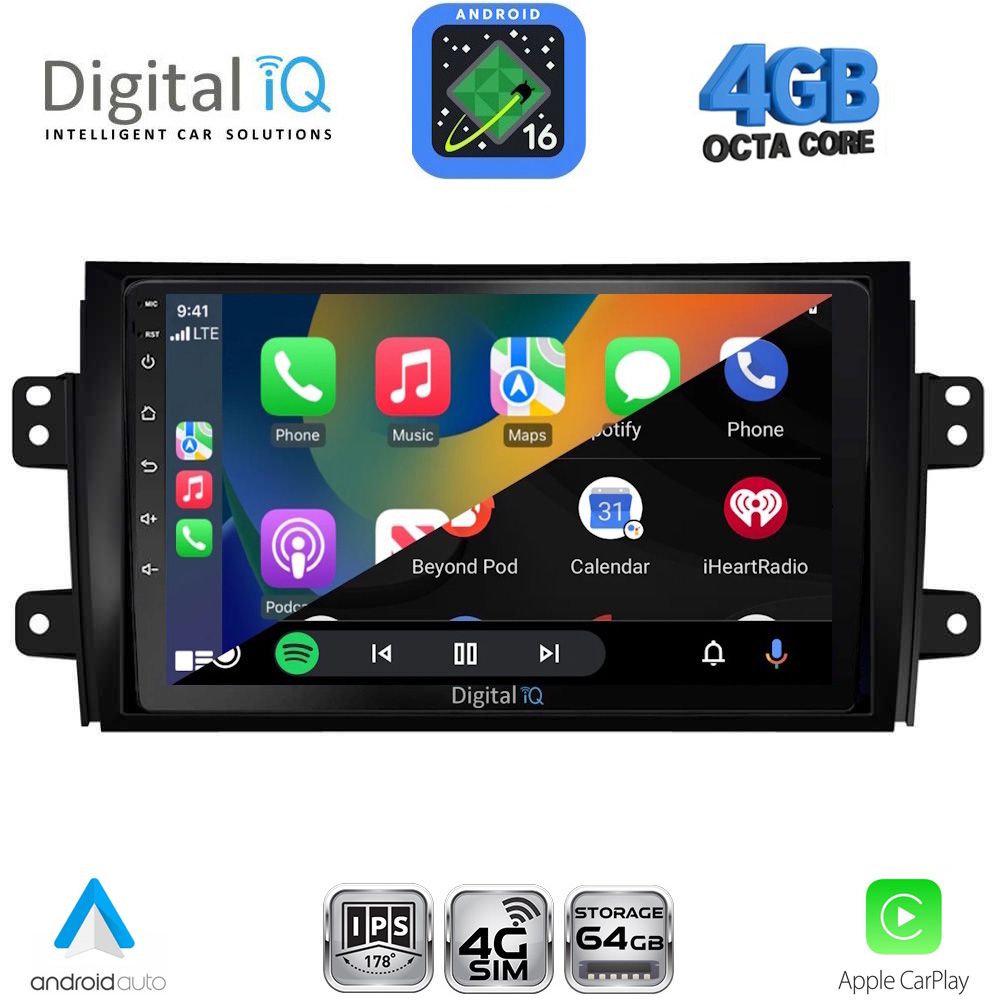 DIGITAL IQ RTG 6688_CPA (9inc) MULTIMEDIA TABLET for FIAT SEDICI – SUZUKI SX4 mod. 2005-2013 DIGITAL IQ RTG 6688_CPA (9inc) MULTIMEDIA TABLET for FIAT SEDICI – SUZUKI SX4 mod. 2005-2013