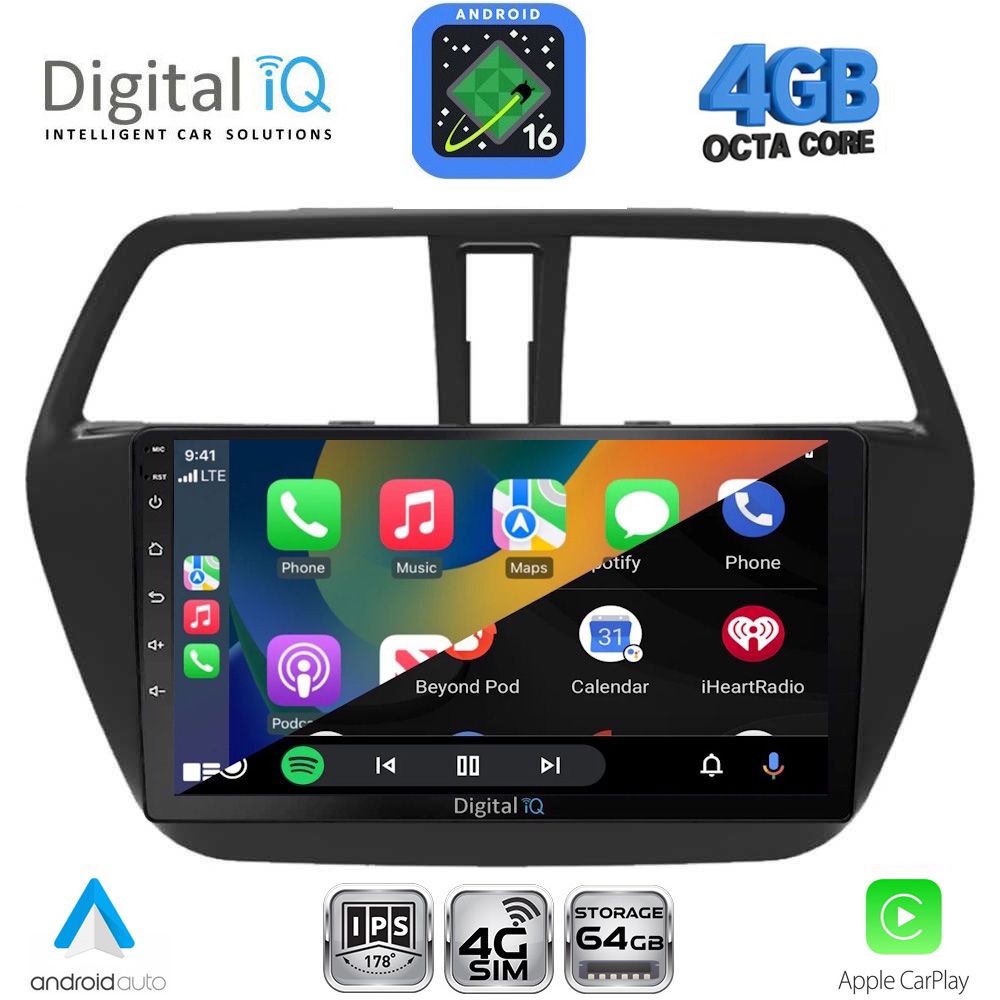DIGITAL IQ RTG 6689_CPA (9inc) MULTIMEDIA TABLET for SUZUKI SX4 S-CROSS mod. 2014-2021 DIGITAL IQ RTG 6689_CPA (9inc) MULTIMEDIA TABLET for SUZUKI SX4 S-CROSS mod. 2014-2021
