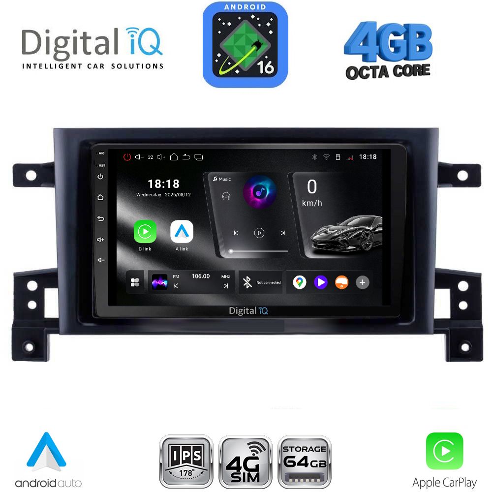 DIGITAL IQ RTG 6696_CPA (9inc) MULTIMEDIA TABLET for SUZUKI GRAND VITARA mod. 2005-2015 DIGITAL IQ RTG 6696_CPA (9inc) MULTIMEDIA TABLET for SUZUKI GRAND VITARA mod. 2005-2015