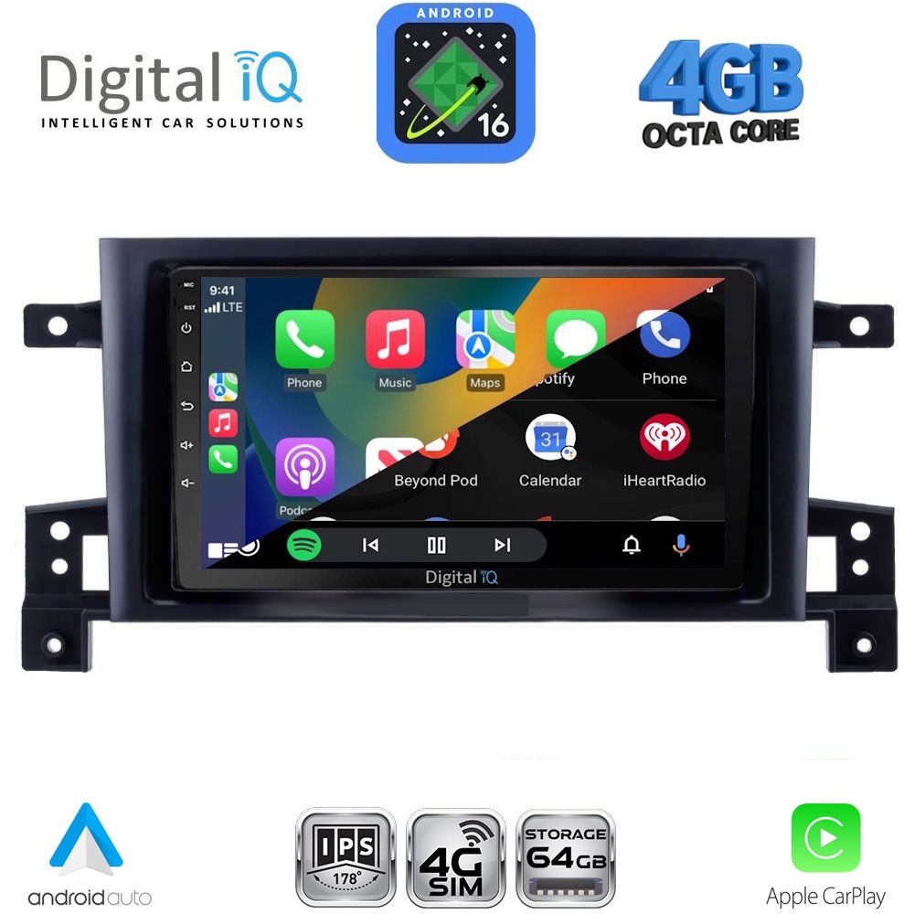 DIGITAL IQ RTG 6696_CPA (9inc) MULTIMEDIA TABLET for SUZUKI GRAND VITARA mod. 2005-2015 DIGITAL IQ RTG 6696_CPA (9inc) MULTIMEDIA TABLET for SUZUKI GRAND VITARA mod. 2005-2015