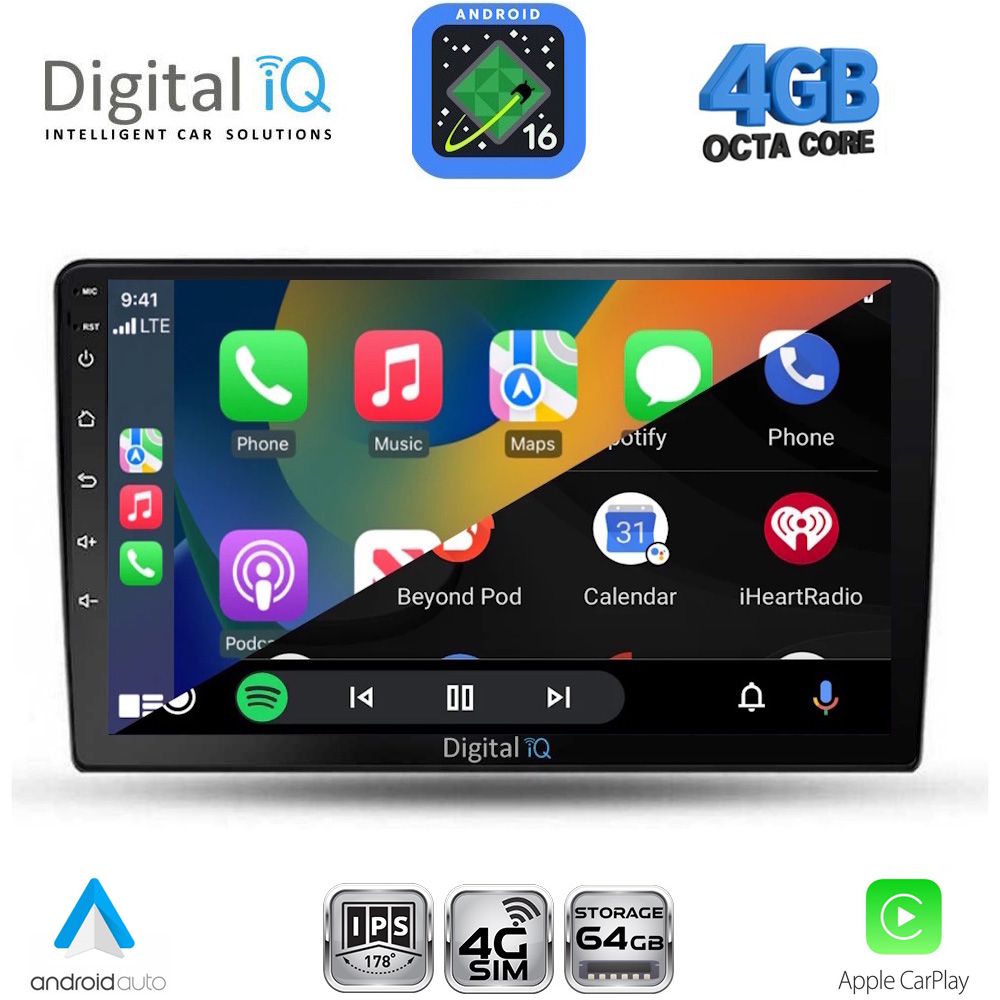 DIGITAL IQ RTG 6702_CPA (9inc) MULTIMEDIA TABLET for TOYOTA AURIS mod. 2007-2012 DIGITAL IQ RTG 6702_CPA (9inc) MULTIMEDIA TABLET for TOYOTA AURIS mod. 2007-2012