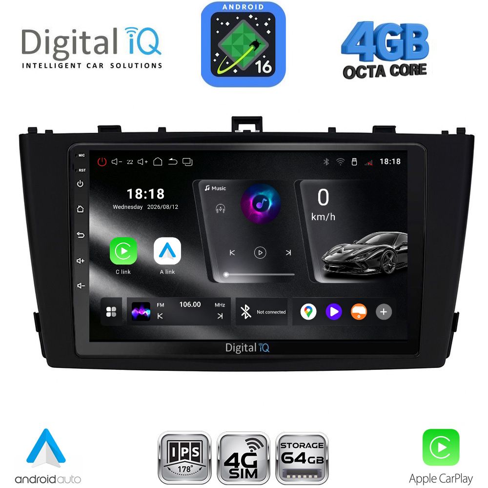 DIGITAL IQ RTG 6705BL_CPA (9inc) MULTIMEDIA TABLET for TOYOTA AVENSIS (T27) mod. 2009-2015 (BLACK) DIGITAL IQ RTG 6705BL_CPA (9inc) MULTIMEDIA TABLET for TOYOTA AVENSIS (T27) mod. 2009-2015 (BLACK)