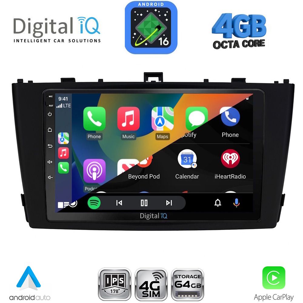 DIGITAL IQ RTG 6705BL_CPA (9inc) MULTIMEDIA TABLET for TOYOTA AVENSIS (T27) mod. 2009-2015 (BLACK) DIGITAL IQ RTG 6705BL_CPA (9inc) MULTIMEDIA TABLET for TOYOTA AVENSIS (T27) mod. 2009-2015 (BLACK)