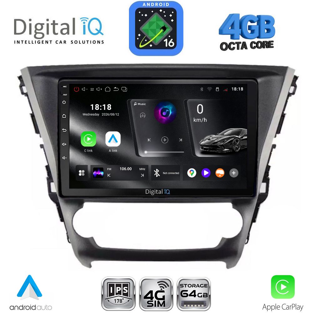 DIGITAL IQ RTG 6706_CPA (10inc) MULTIMEDIA TABLET for TOYOTA AVENSIS mod. 2016-2019 DIGITAL IQ RTG 6706_CPA (10inc) MULTIMEDIA TABLET for TOYOTA AVENSIS mod. 2016-2019