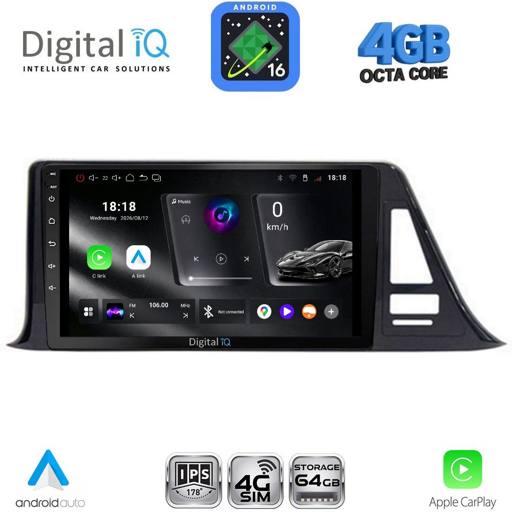 DIGITAL IQ RTG 6709_CPA (9inc) MULTIMEDIA TABLET for TOYOTA CH-R mod. 2017-2023 DIGITAL IQ RTG 6709_CPA (9inc) MULTIMEDIA TABLET for TOYOTA CH-R mod. 2017-2023