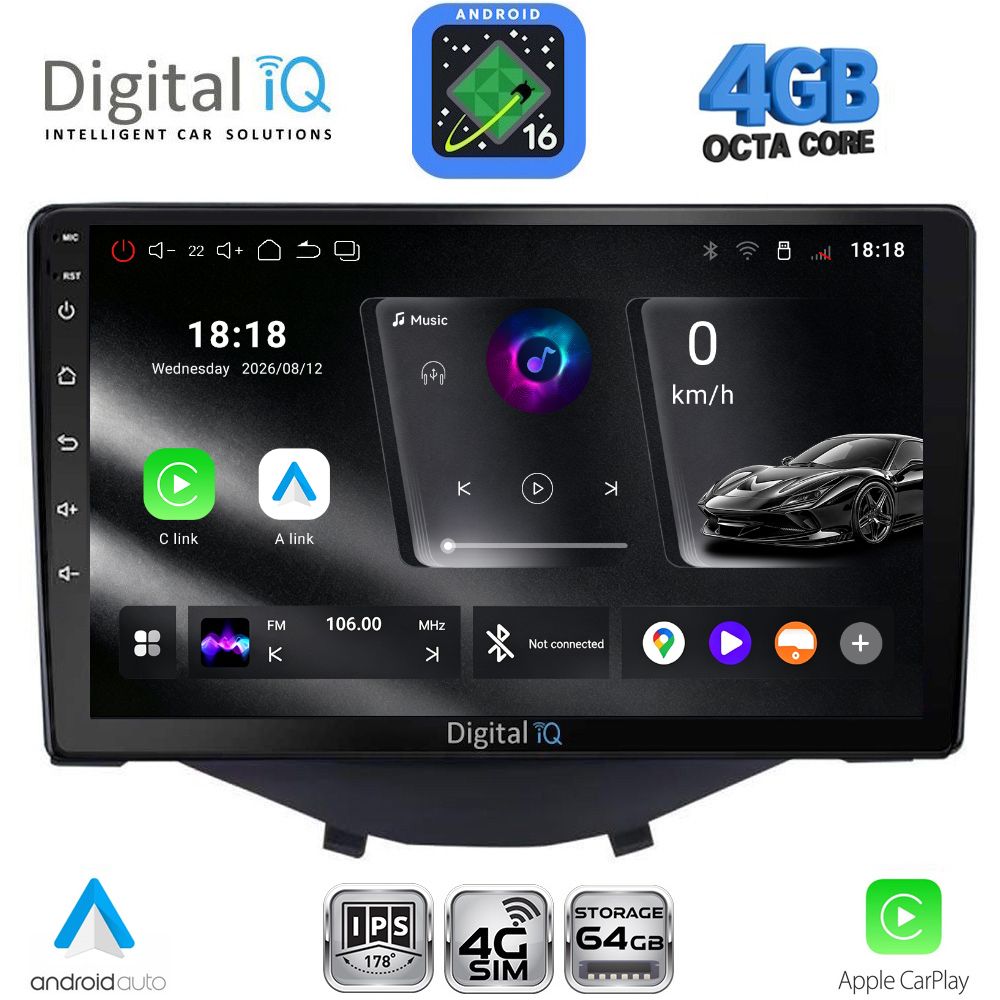 DIGITAL IQ RTG 6715_CPA CLIMA-A/C (9inc) MULTIMEDIA TABLET for CITROEN C1-PEUGEOT 108-TOYOTA AYGO mod. 2014-2022 DIGITAL IQ RTG 6715_CPA CLIMA-A/C (9inc) MULTIMEDIA TABLET for CITROEN C1-PEUGEOT 108-TOYOTA AYGO mod. 2014-2022