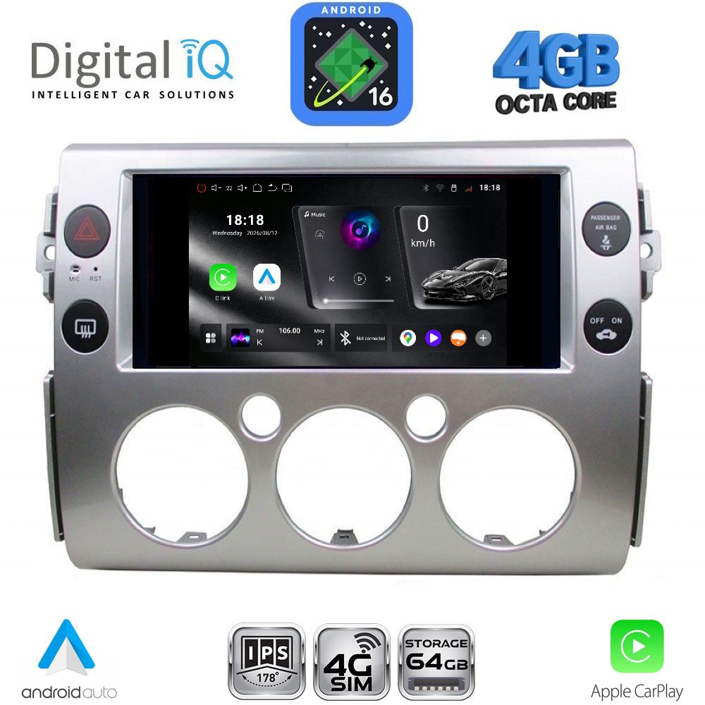 DIGITAL IQ RTG 6717_CPA (9inc) MULTIMEDIA TABLET for TOYOTA FJ CRUISER mod. 2007-2013 DIGITAL IQ RTG 6717_CPA (9inc) MULTIMEDIA TABLET for TOYOTA FJ CRUISER mod. 2007-2013