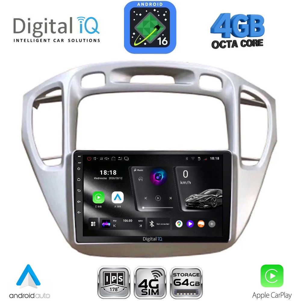 DIGITAL IQ RTG 6718_CPA (9inc) MULTIMEDIA TABLET for TOYOTA HIGHLANDER mod. 2002-2009 DIGITAL IQ RTG 6718_CPA (9inc) MULTIMEDIA TABLET for TOYOTA HIGHLANDER mod. 2002-2009