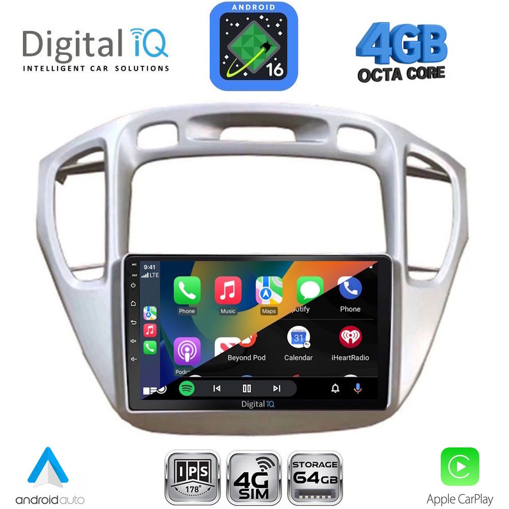 DIGITAL IQ RTG 6718_CPA (9inc) MULTIMEDIA TABLET for TOYOTA HIGHLANDER mod. 2002-2009 DIGITAL IQ RTG 6718_CPA (9inc) MULTIMEDIA TABLET for TOYOTA HIGHLANDER mod. 2002-2009