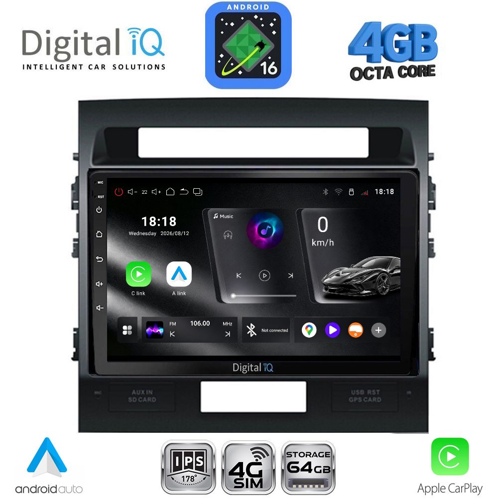 DIGITAL IQ RTG 6724_CPA (10inc) MULTIMEDIA TABLET for TOYOTA LAND CRUISER mod. 2008-2015 DIGITAL IQ RTG 6724_CPA (10inc) MULTIMEDIA TABLET for TOYOTA LAND CRUISER mod. 2008-2015