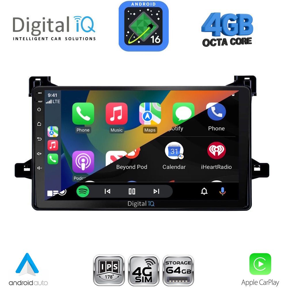 DIGITAL IQ RTG 6727_CPA (9inc) MULTIMEDIA TABLET for TOYOTA PRIUS mod. 2016-2020 DIGITAL IQ RTG 6727_CPA (9inc) MULTIMEDIA TABLET for TOYOTA PRIUS mod. 2016-2020