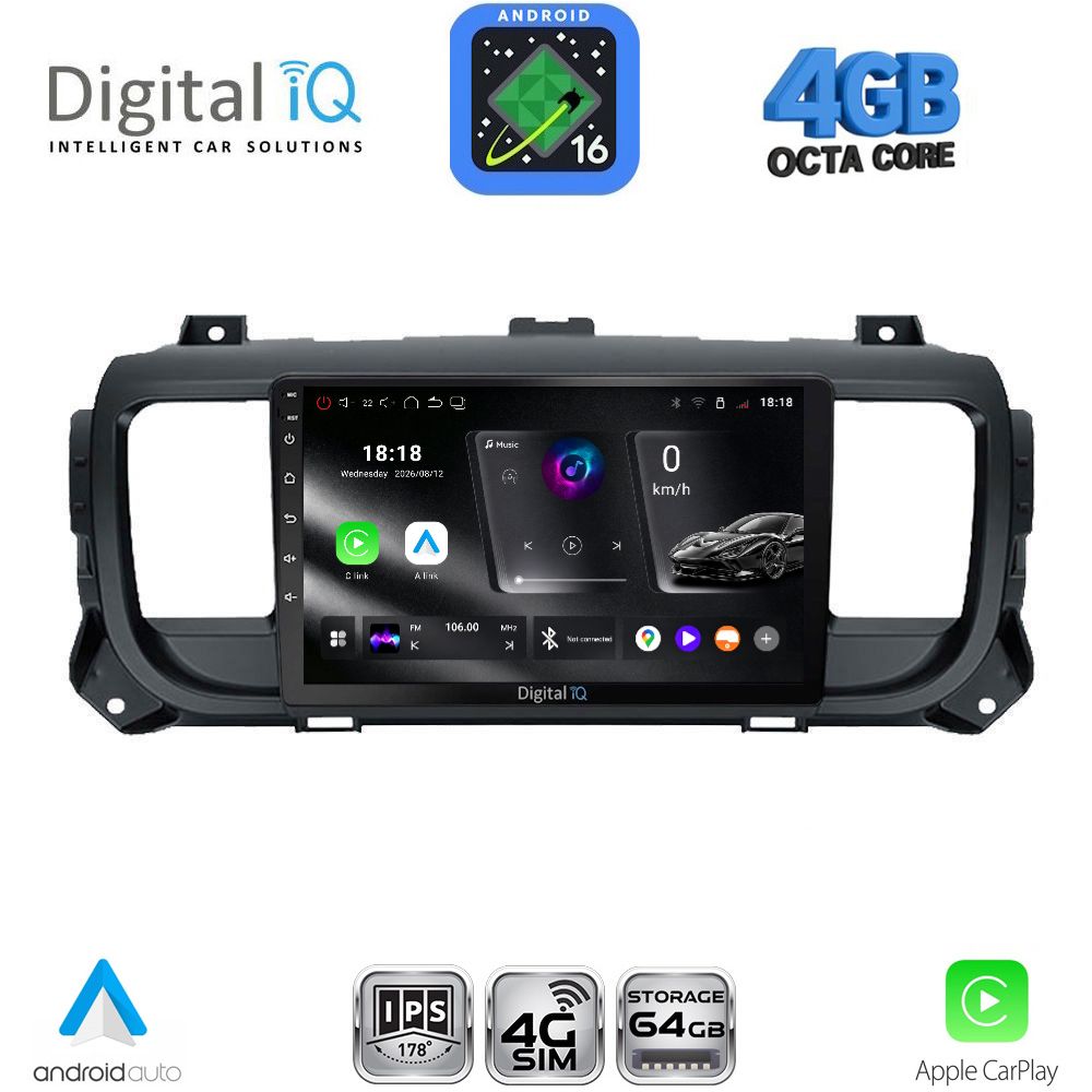 DIGITAL IQ RTG 6729_CPA (9inc) MULTIMEDIA TABLET for CITROEN JUMPY-SPACETOURER – PEUGEOT EXPERT-TRAVELLER – TOYOTA PROACE mod. 2016-2026 DIGITAL IQ RTG 6729_CPA (9inc) MULTIMEDIA TABLET for CITROEN JUMPY-SPACETOURER – PEUGEOT EXPERT-TRAVELLER – TOYOTA PROACE mod. 2016-2026
