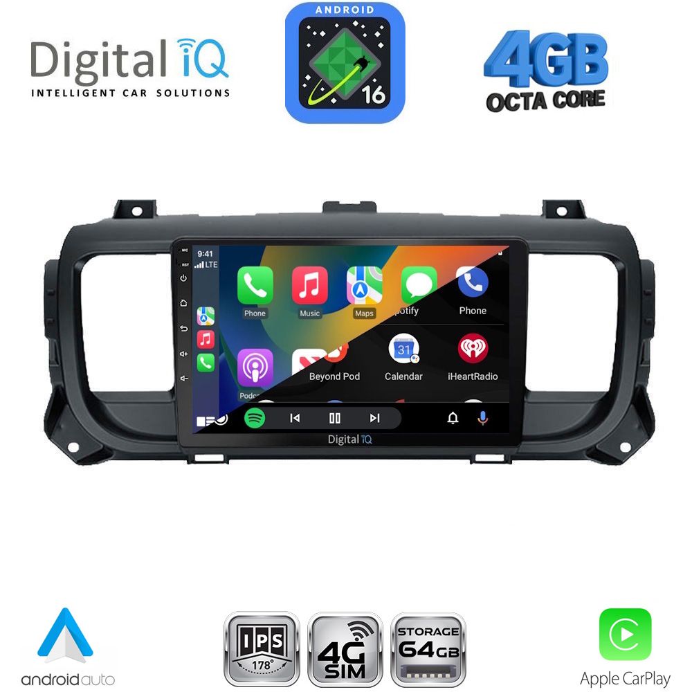 DIGITAL IQ RTG 6729_CPA (9inc) MULTIMEDIA TABLET for CITROEN JUMPY-SPACETOURER – PEUGEOT EXPERT-TRAVELLER – TOYOTA PROACE mod. 2016-2026 DIGITAL IQ RTG 6729_CPA (9inc) MULTIMEDIA TABLET for CITROEN JUMPY-SPACETOURER – PEUGEOT EXPERT-TRAVELLER – TOYOTA PROACE mod. 2016-2026
