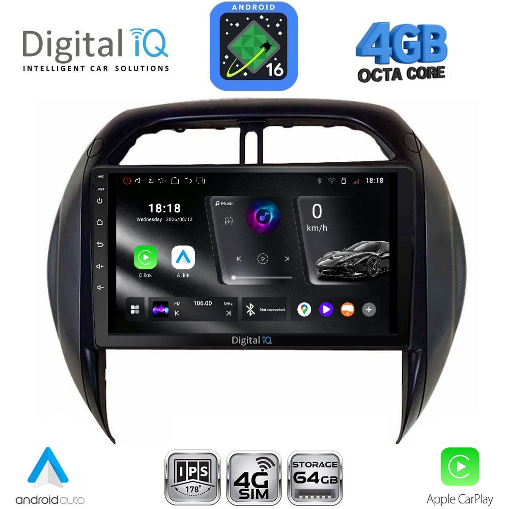 DIGITAL IQ RTG 6730CL_CPA (9inc) MULTIMEDIA TABLET for TOYOTA RAV 4 mod. 2000-2006 with CLIMA DIGITAL IQ RTG 6730CL_CPA (9inc) MULTIMEDIA TABLET for TOYOTA RAV 4 mod. 2000-2006 with CLIMA
