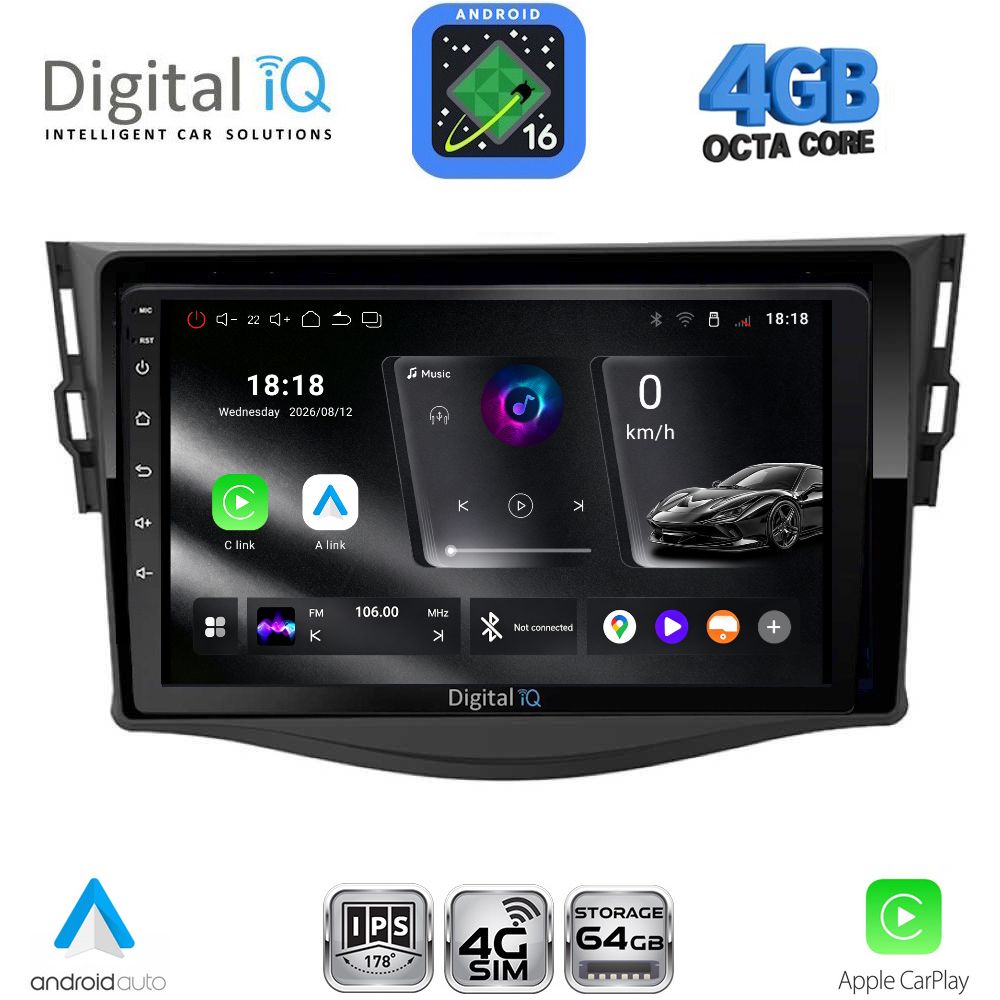 DIGITAL IQ RTG 6731_CPA (9inc) MULTIMEDIA TABLET for TOYOTA RAV 4 mod. 2006-2012 DIGITAL IQ RTG 6731_CPA (9inc) MULTIMEDIA TABLET for TOYOTA RAV 4 mod. 2006-2012