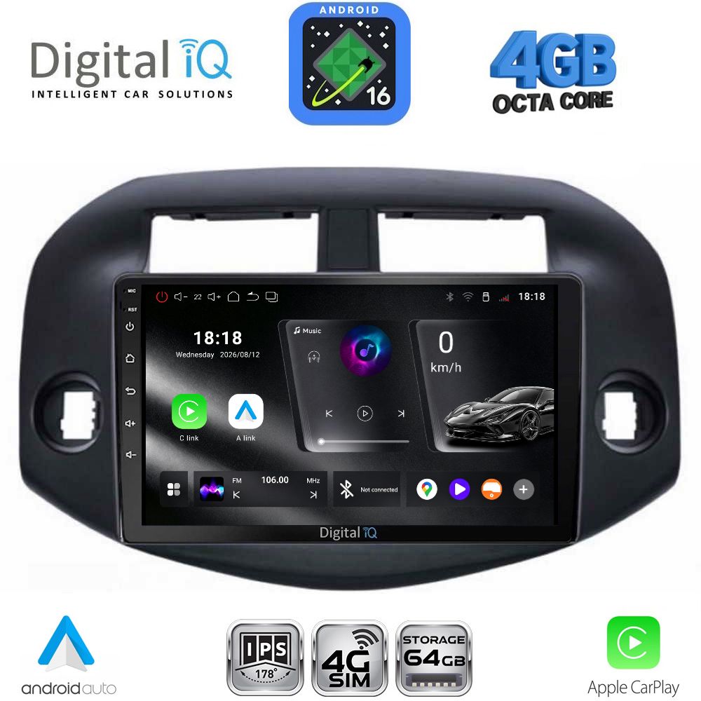 DIGITAL IQ RTG 6732_CPA (10inc) MULTIMEDIA TABLET for TOYOTA RAV 4 mod. 2006-2012 DIGITAL IQ RTG 6732_CPA (10inc) MULTIMEDIA TABLET for TOYOTA RAV 4 mod. 2006-2012