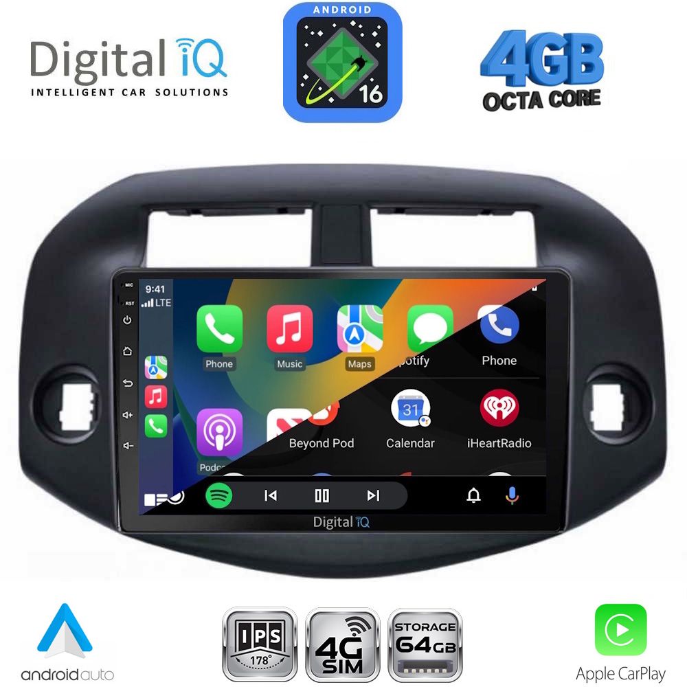 DIGITAL IQ RTG 6732_CPA (10inc) MULTIMEDIA TABLET for TOYOTA RAV 4 mod. 2006-2012 DIGITAL IQ RTG 6732_CPA (10inc) MULTIMEDIA TABLET for TOYOTA RAV 4 mod. 2006-2012