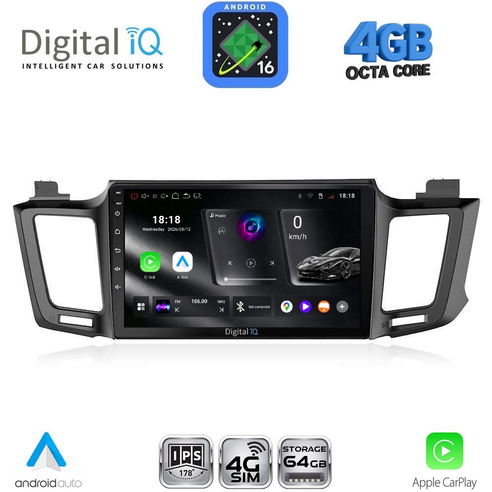 DIGITAL IQ RTG 6733_CPA (10inc) MULTIMEDIA TABLET for TOYOTA RAV 4 mod. 2013-2019 DIGITAL IQ RTG 6733_CPA (10inc) MULTIMEDIA TABLET for TOYOTA RAV 4 mod. 2013-2019