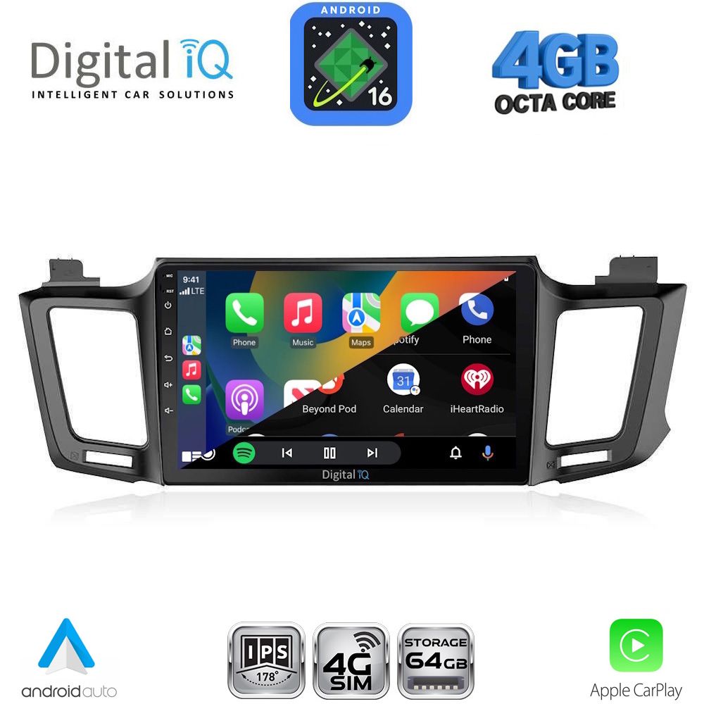 DIGITAL IQ RTG 6733_CPA (10inc) MULTIMEDIA TABLET for TOYOTA RAV 4 mod. 2013-2019 DIGITAL IQ RTG 6733_CPA (10inc) MULTIMEDIA TABLET for TOYOTA RAV 4 mod. 2013-2019