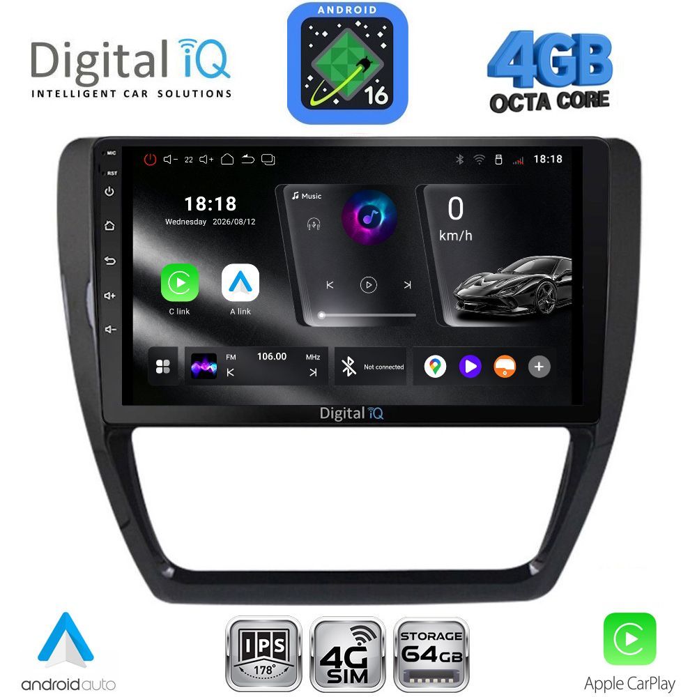 DIGITAL IQ RTG 6741_CPA (10inc) MULTIMEDIA TABLET for VW JETTA mod. 2010-2016 DIGITAL IQ RTG 6741_CPA (10inc) MULTIMEDIA TABLET for VW JETTA mod. 2010-2016