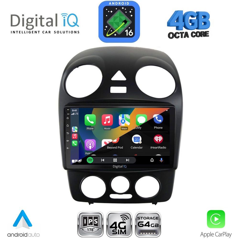 DIGITAL IQ RTG 6742_CPA (9inc) MULTIMEDIA TABLET for VW BEETLE mod. 2004-2011 DIGITAL IQ RTG 6742_CPA (9inc) MULTIMEDIA TABLET for VW BEETLE mod. 2004-2011
