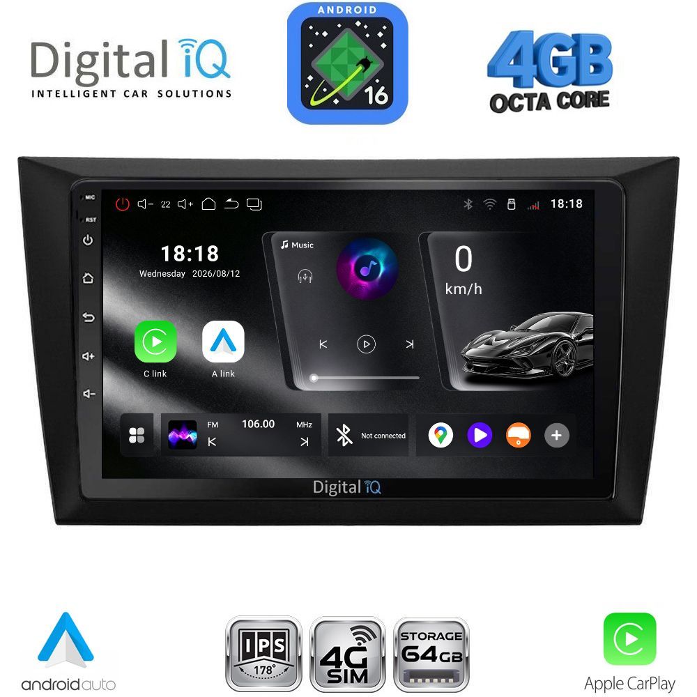 DIGITAL IQ RTG 6746_CPA (9inc) MULTIMEDIA TABLET for GOLF 6 mod. 2009-2012 DIGITAL IQ RTG 6746_CPA (9inc) MULTIMEDIA TABLET for GOLF 6 mod. 2009-2012