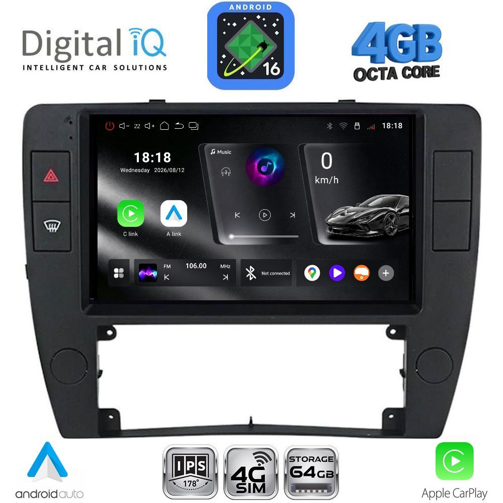 DIGITAL IQ RTG 6749_CPA (9inc) MULTIMEDIA TABLET for VW PASSAT mod. 2000-2005 DIGITAL IQ RTG 6749_CPA (9inc) MULTIMEDIA TABLET for VW PASSAT mod. 2000-2005