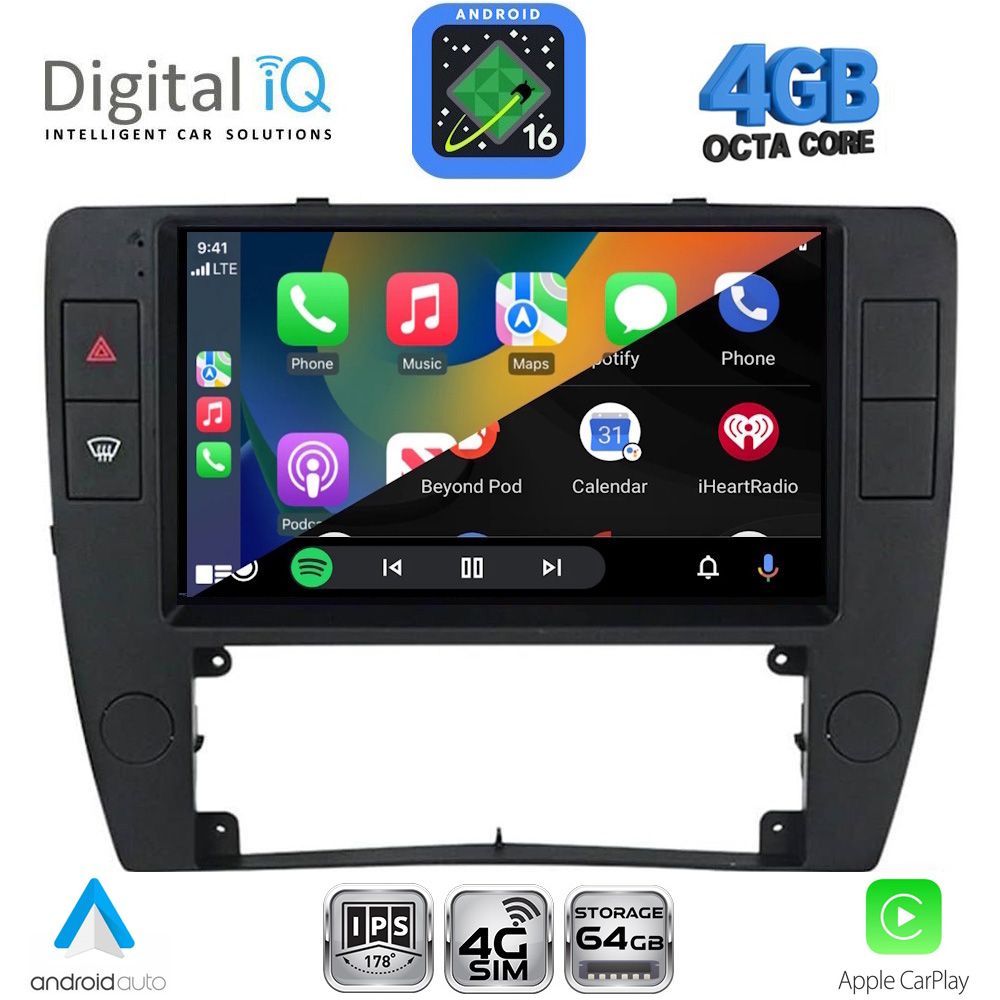 DIGITAL IQ RTG 6749_CPA (9inc) MULTIMEDIA TABLET for VW PASSAT mod. 2000-2005 DIGITAL IQ RTG 6749_CPA (9inc) MULTIMEDIA TABLET for VW PASSAT mod. 2000-2005