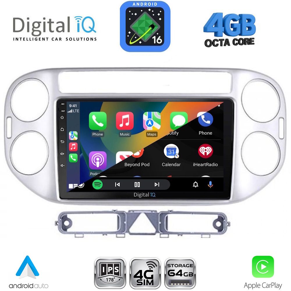 DIGITAL IQ RTG 6759SL_CPA (9inc) MULTIMEDIA TABLET for VW TIGUAN mod. 2004-2011 (SILVER) DIGITAL IQ RTG 6759SL_CPA (9inc) MULTIMEDIA TABLET for VW TIGUAN mod. 2004-2011 (SILVER)