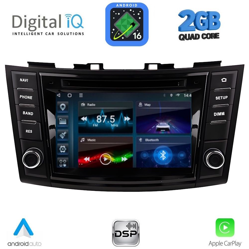 DIGITAL IQ BLD 277_CPA (7" DECK) MULTIMEDIA for SUZUKI SWIFT mod. 2011-2016 DIGITAL IQ BLD 277_CPA (7" DECK) MULTIMEDIA for SUZUKI SWIFT mod. 2011-2016