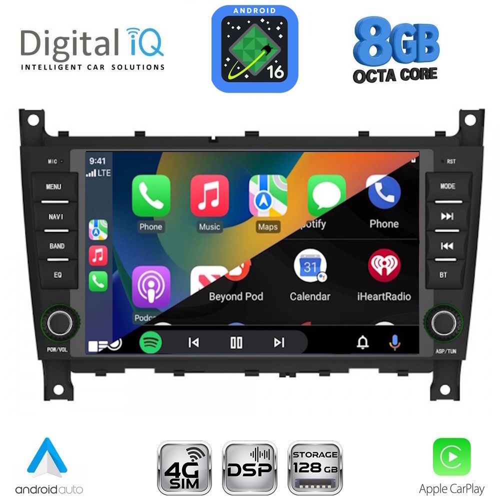 DIGITAL IQ BLM 593_CPA (7" DECK) MULTIMEDIA OEM for MERCEDES C W203 – CLK W209 mod. 2004-2008 DIGITAL IQ BLM 593_CPA (7" DECK) MULTIMEDIA OEM for MERCEDES C W203 – CLK W209 mod. 2004-2008