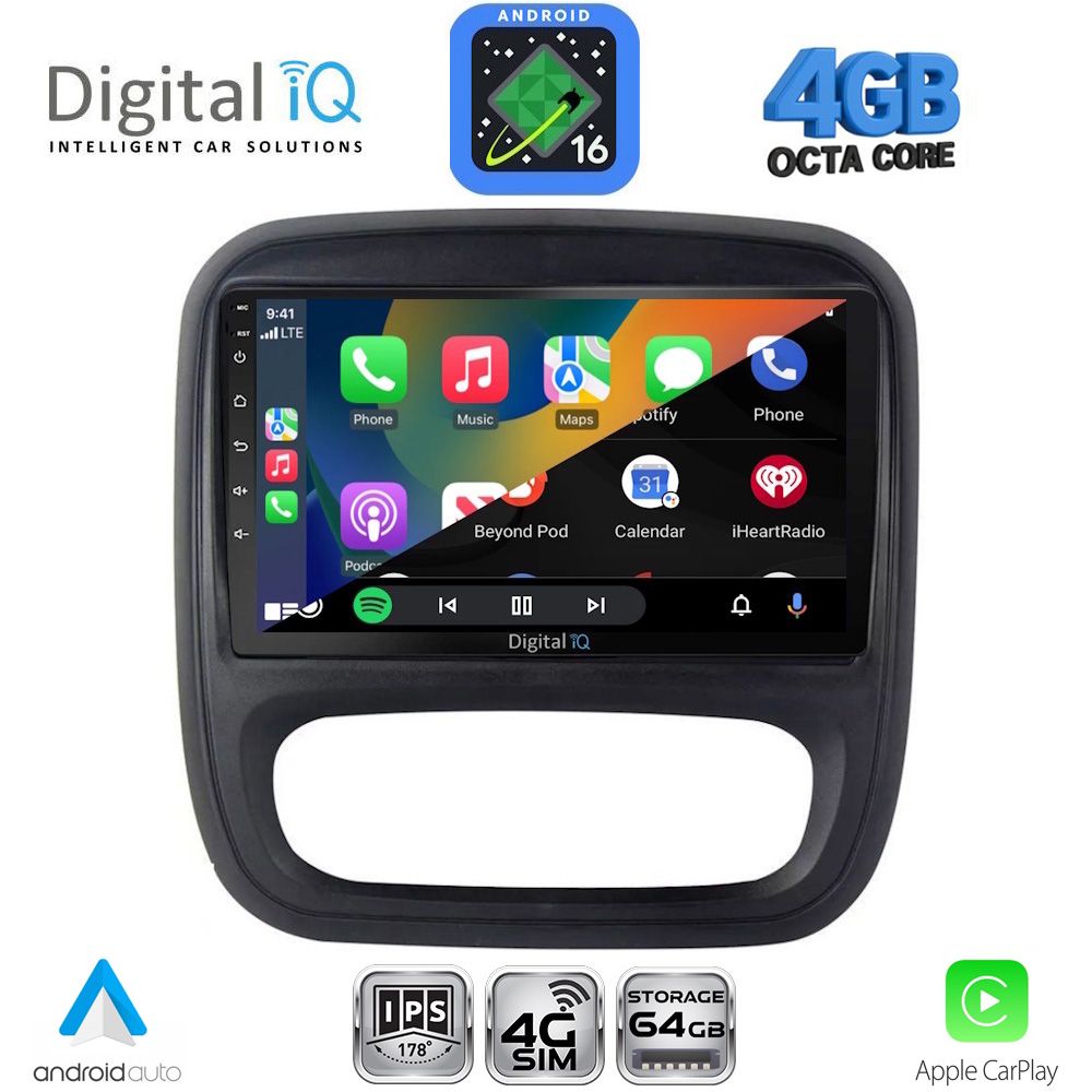DIGITAL IQ RTG 6499_CPA (9inc) MULTIMEDIA TABLET for OPEL VIVARO – RENAULT TRAFIC – FIAT TALENDO – NISSAN NV 300 mod. 2014-2019 DIGITAL IQ RTG 6499_CPA (9inc) MULTIMEDIA TABLET for OPEL VIVARO – RENAULT TRAFIC – FIAT TALENDO – NISSAN NV 300 mod. 2014-2019