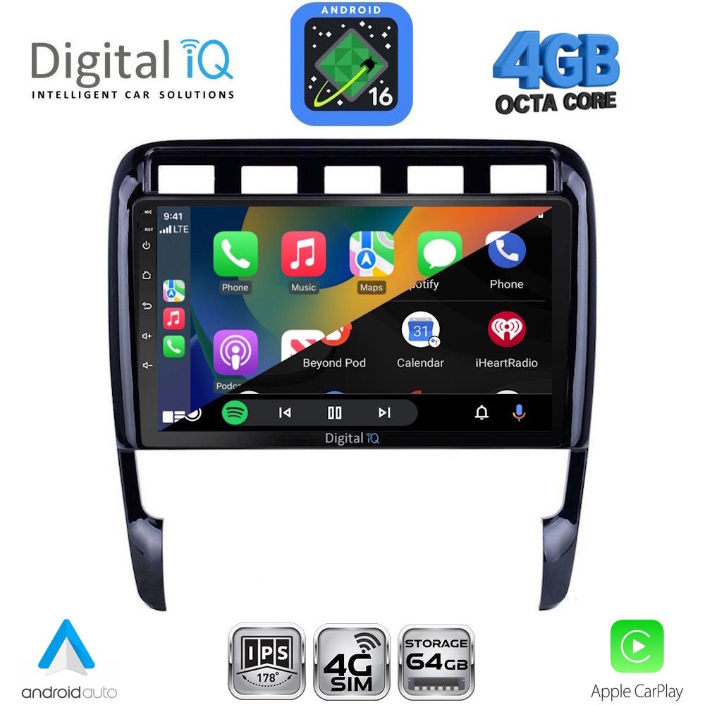 DIGITAL IQ RTG 6535_CPA (9inc) MULTIMEDIA TABLET for PORSCHE CAYENNE mod. 2002-2011 DIGITAL IQ RTG 6535_CPA (9inc) MULTIMEDIA TABLET for PORSCHE CAYENNE mod. 2002-2011
