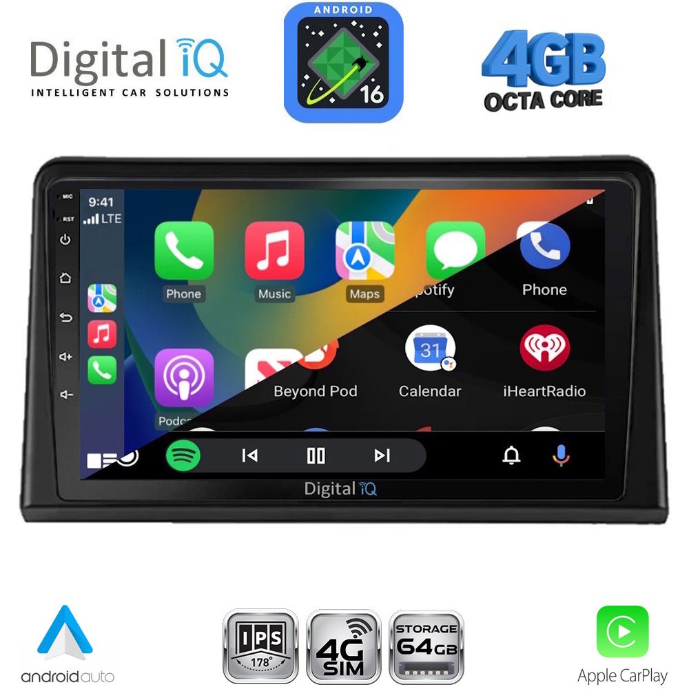 DIGITAL IQ RTG 6548_CPA (9inc) MULTIMEDIA TABLET for RENAULT EXPRESS mod. 2020-2026 DIGITAL IQ RTG 6548_CPA (9inc) MULTIMEDIA TABLET for RENAULT EXPRESS mod. 2020-2026
