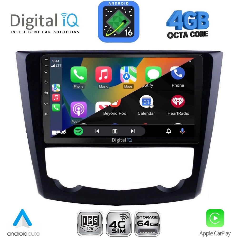 DIGITAL IQ RTG 6549_CPA (9inc) MULTIMEDIA TABLET for RENAULT KADJAR mod. 2015-2025 DIGITAL IQ RTG 6549_CPA (9inc) MULTIMEDIA TABLET for RENAULT KADJAR mod. 2015-2025