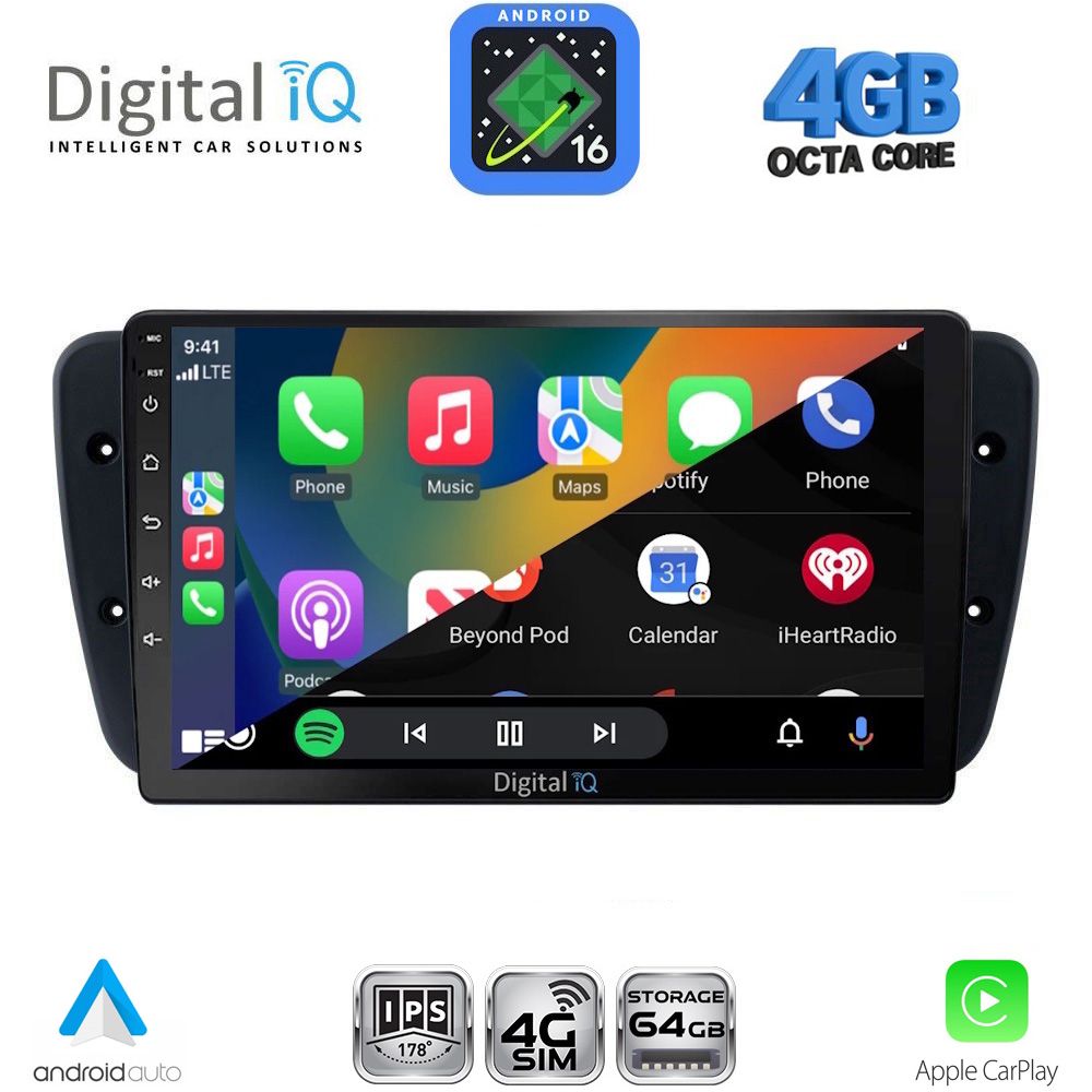 DIGITAL IQ RTG 6571_CPA (9inc) MULTIMEDIA TABLET for SEAT IBIZA mod. 2008-2015 DIGITAL IQ RTG 6571_CPA (9inc) MULTIMEDIA TABLET for SEAT IBIZA mod. 2008-2015