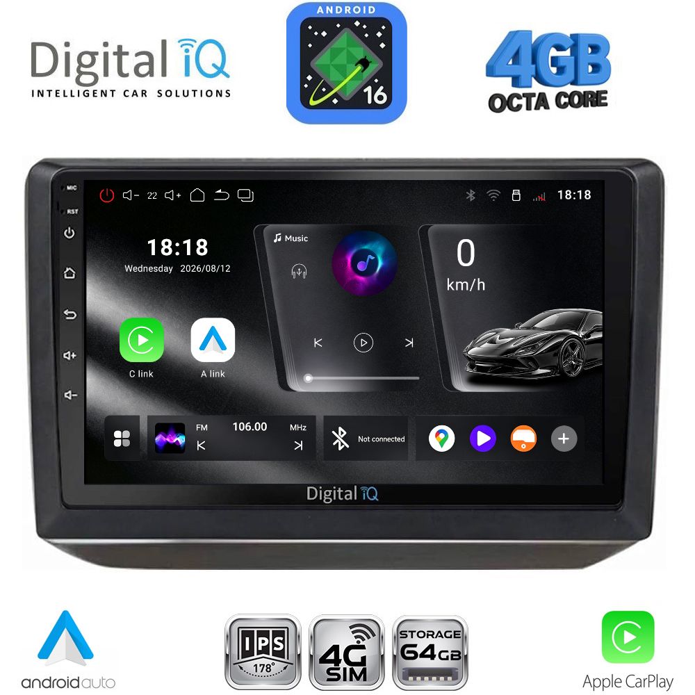 DIGITAL IQ RTG 6581_CPA (10inc) MULTIMEDIA TABLET for SKODA FABIA mod. 2008-2014 DIGITAL IQ RTG 6581_CPA (10inc) MULTIMEDIA TABLET for SKODA FABIA mod. 2008-2014