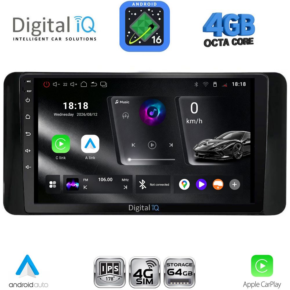DIGITAL IQ RTG 6586_CPA (10inc) MULTIMEDIA TABLET for SKODA KAMIQ mod. 2018-2026 DIGITAL IQ RTG 6586_CPA (10inc) MULTIMEDIA TABLET for SKODA KAMIQ mod. 2018-2026