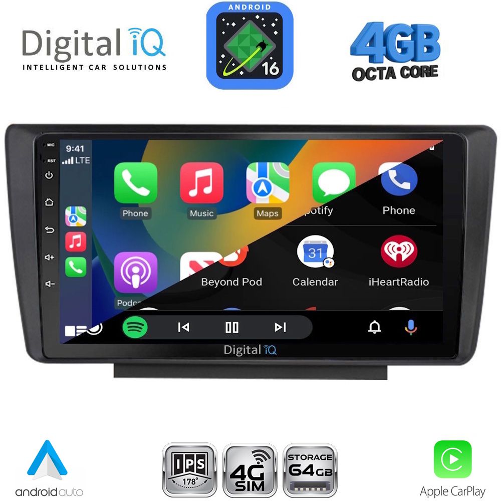 DIGITAL IQ RTG 6594_CPA (9inc) MULTIMEDIA TABLET for SKODA OCTAVIA 5 mod. 2005-2012 DIGITAL IQ RTG 6594_CPA (9inc) MULTIMEDIA TABLET for SKODA OCTAVIA 5 mod. 2005-2012
