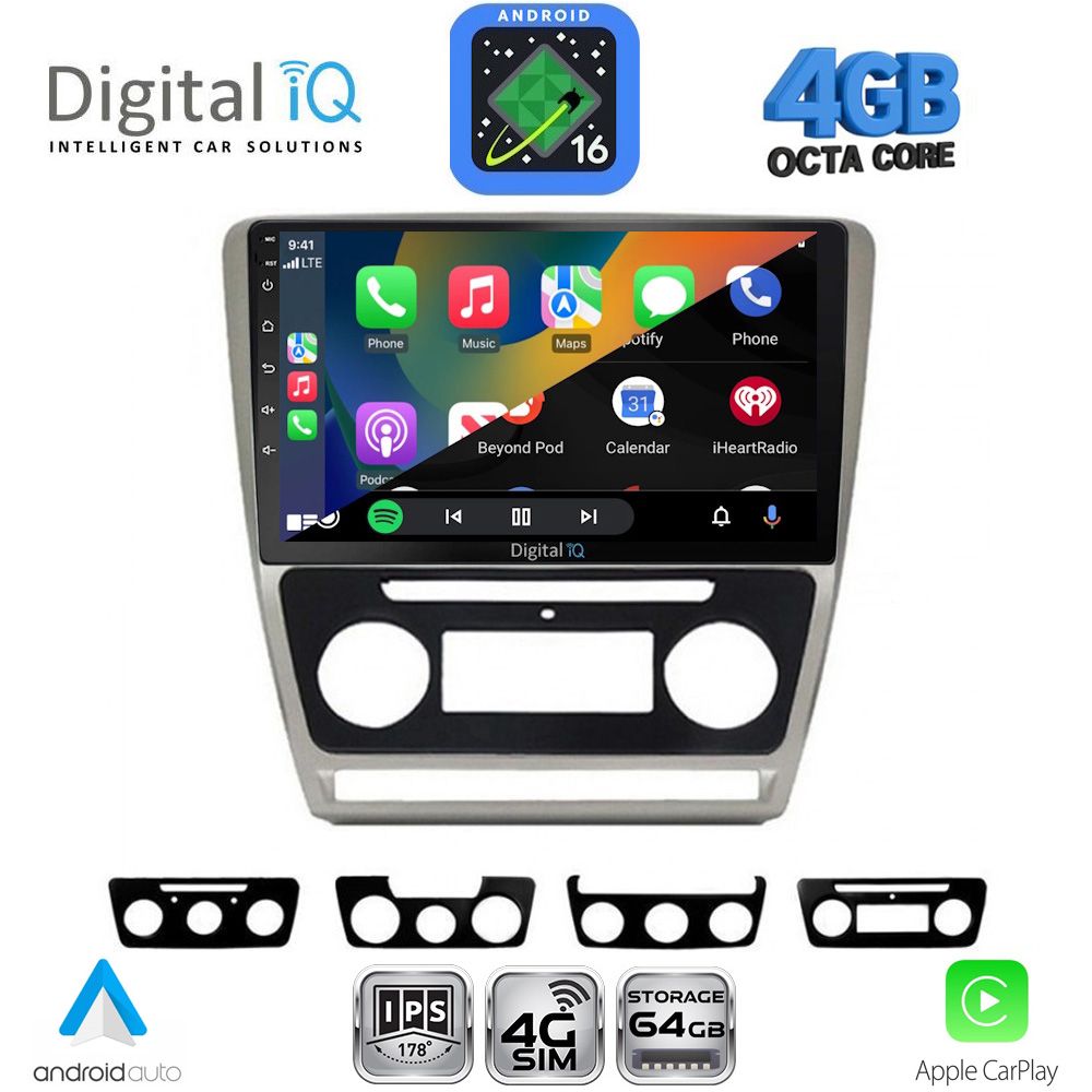 DIGITAL IQ RTG 6595SL_CPA (10inc) MULTIMEDIA TABLET for SKODA OCTAVIA 5 mod. 2005-2012 (SILVER) DIGITAL IQ RTG 6595SL_CPA (10inc) MULTIMEDIA TABLET for SKODA OCTAVIA 5 mod. 2005-2012 (SILVER)