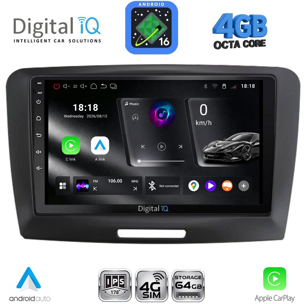 DIGITAL IQ RTG 6604A_CPA (9inc) MULTIMEDIA TABLET for SKODA SUPERB mod. 2008-2015 DIGITAL IQ RTG 6604A_CPA (9inc) MULTIMEDIA TABLET for SKODA SUPERB mod. 2008-2015