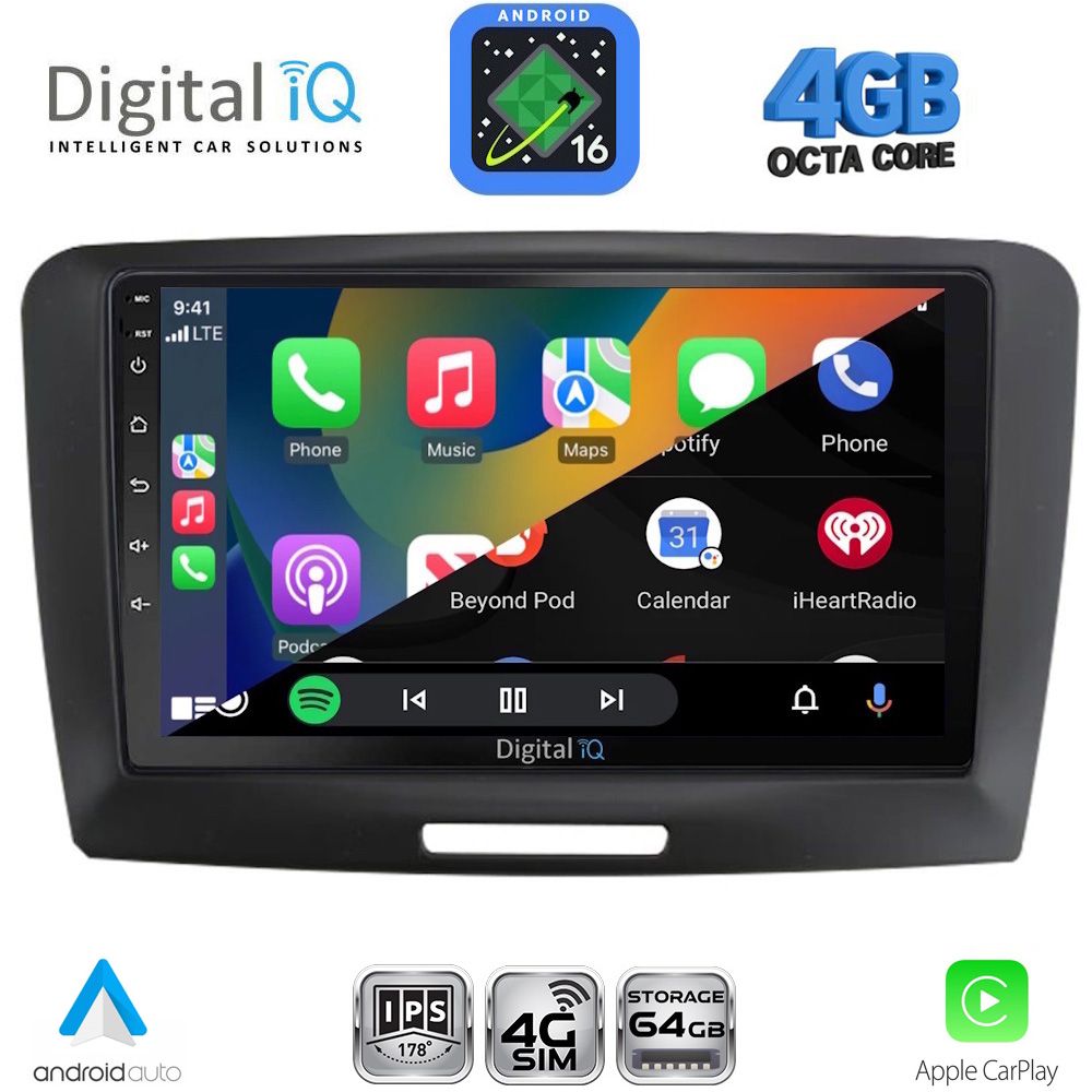 DIGITAL IQ RTG 6604A_CPA (9inc) MULTIMEDIA TABLET for SKODA SUPERB mod. 2008-2015 DIGITAL IQ RTG 6604A_CPA (9inc) MULTIMEDIA TABLET for SKODA SUPERB mod. 2008-2015