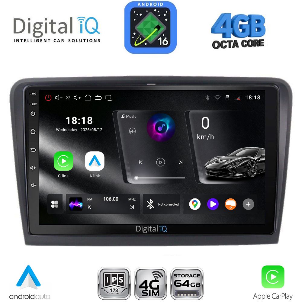 DIGITAL IQ RTG 6604B_CPA (10inc) MULTIMEDIA TABLET for SKODA SUPERB mod. 2008-2015 DIGITAL IQ RTG 6604B_CPA (10inc) MULTIMEDIA TABLET for SKODA SUPERB mod. 2008-2015