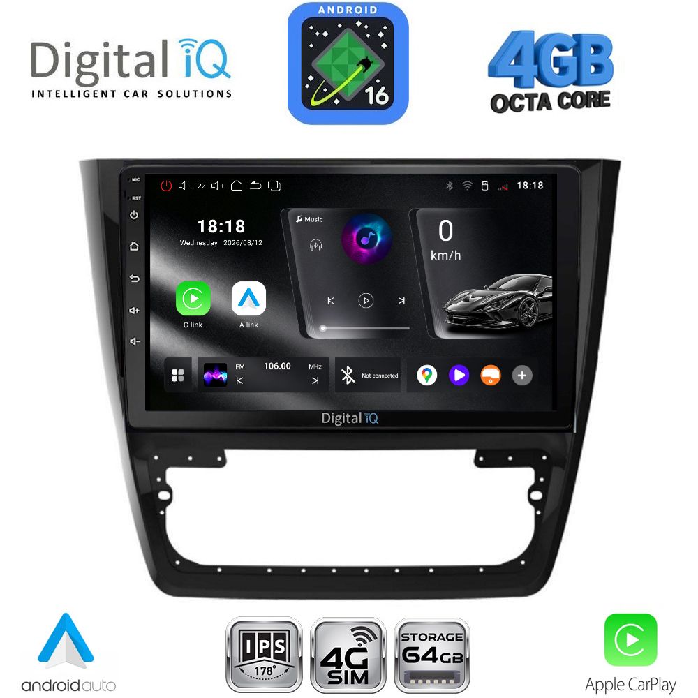 DIGITAL IQ RTG 6610_CPA (10inc) MULTIMEDIA TABLET for SKODA YETI mod. 2014-2018 DIGITAL IQ RTG 6610_CPA (10inc) MULTIMEDIA TABLET for SKODA YETI mod. 2014-2018
