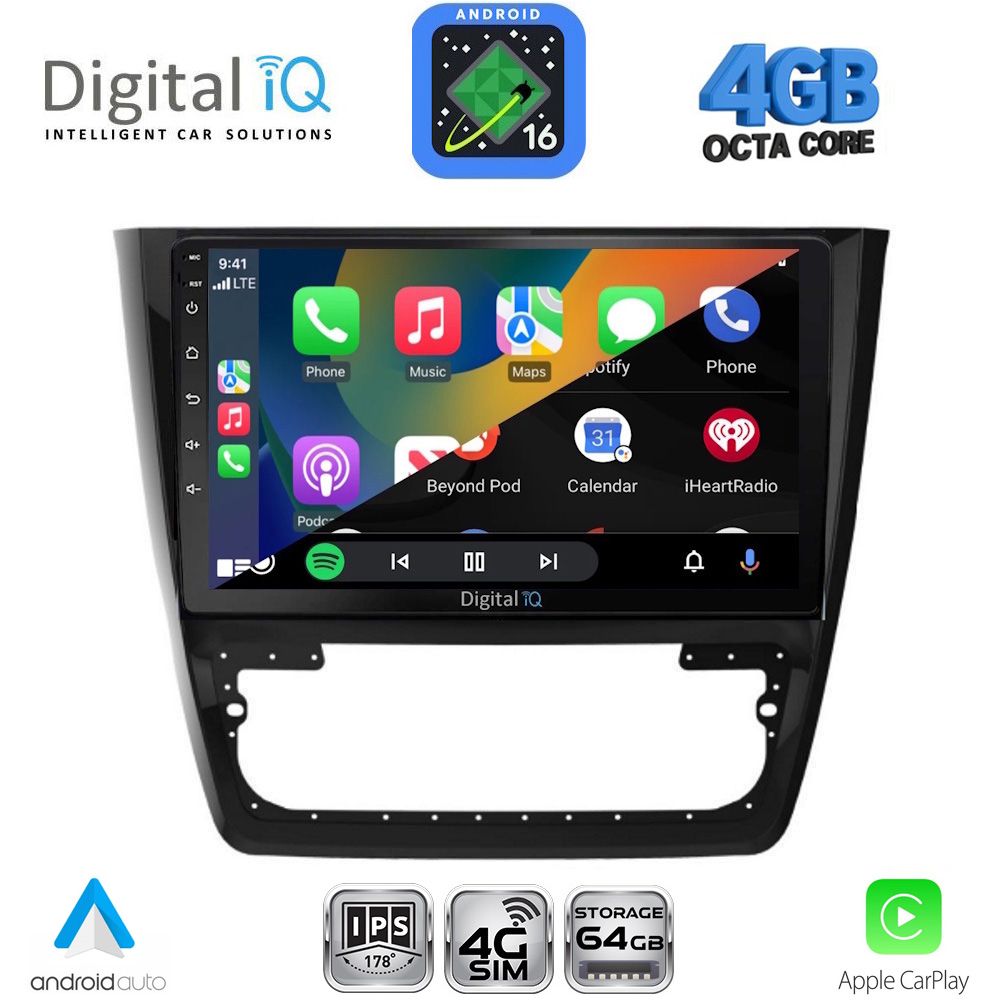 DIGITAL IQ RTG 6610_CPA (10inc) MULTIMEDIA TABLET for SKODA YETI mod. 2014-2018 DIGITAL IQ RTG 6610_CPA (10inc) MULTIMEDIA TABLET for SKODA YETI mod. 2014-2018
