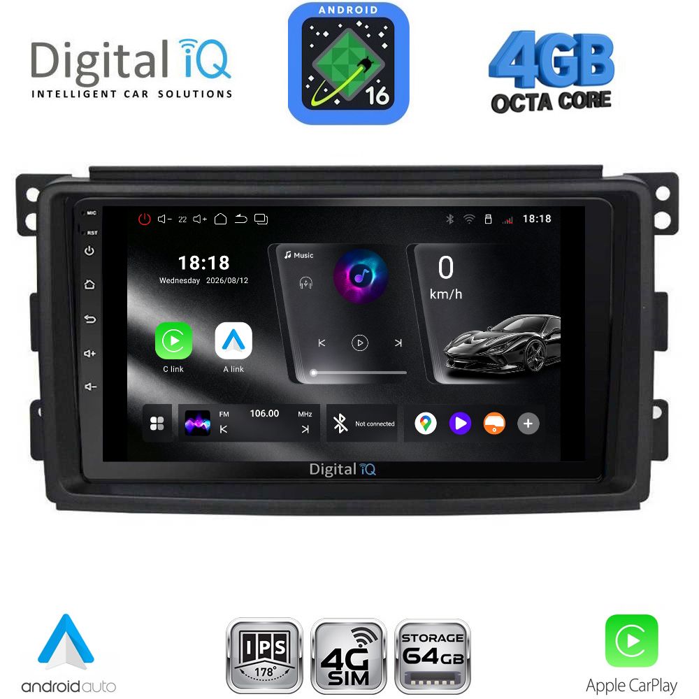 DIGITAL IQ RTG 6621_CPA (9inc) MULTIMEDIA TABLET for SMART mod. 2007-2010 DIGITAL IQ RTG 6621_CPA (9inc) MULTIMEDIA TABLET for SMART mod. 2007-2010
