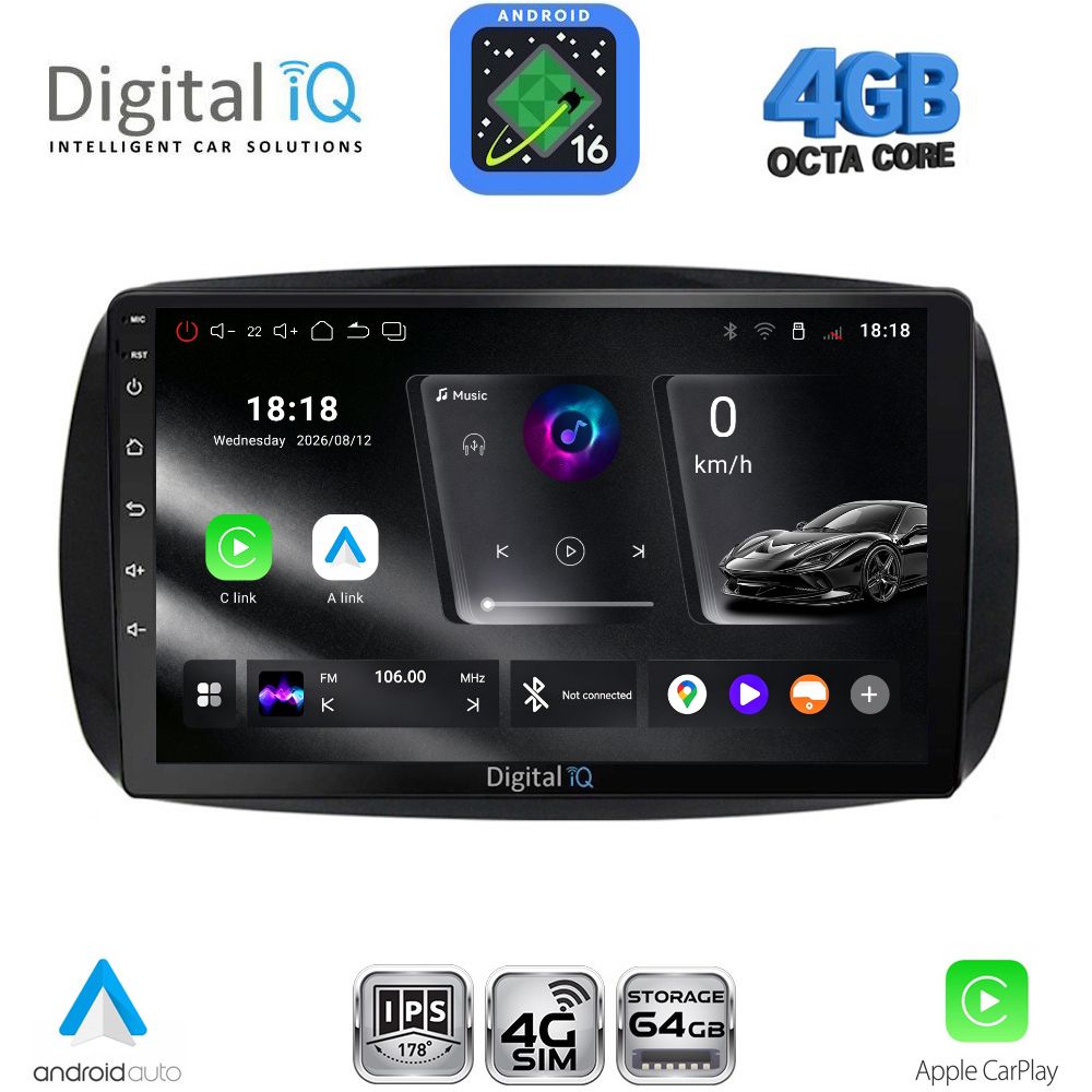 DIGITAL IQ RTG 6623_CPA (9inc) MULTIMEDIA TABLET for SMART mod. 2016-2024 DIGITAL IQ RTG 6623_CPA (9inc) MULTIMEDIA TABLET for SMART mod. 2016-2024