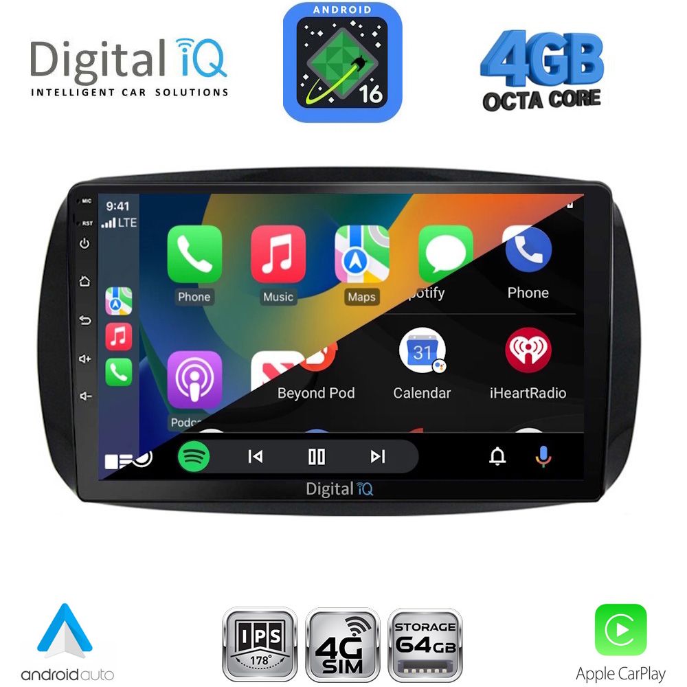 DIGITAL IQ RTG 6623_CPA (9inc) MULTIMEDIA TABLET for SMART mod. 2016-2024 DIGITAL IQ RTG 6623_CPA (9inc) MULTIMEDIA TABLET for SMART mod. 2016-2024