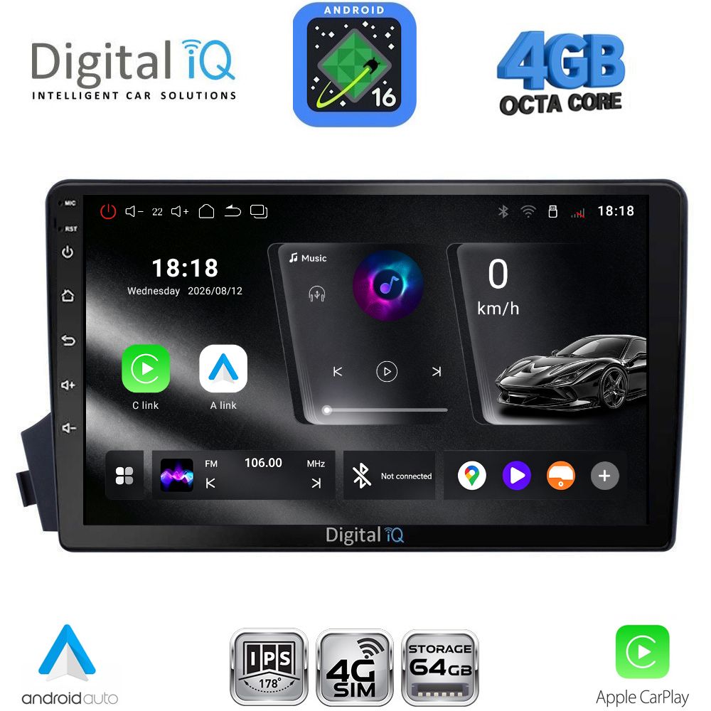 DIGITAL IQ RTG 6650_CPA (9inc) MULTIMEDIA TABLET for SSANGYONG ACTYON - KYRON mod. 2006-2015 DIGITAL IQ RTG 6650_CPA (9inc) MULTIMEDIA TABLET for SSANGYONG ACTYON - KYRON mod. 2006-2015